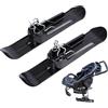 Generic Slittino per bici da neve in ferro | pedana | Passeggino snowboard sci - per ragazzi, ragazze, bambini, inverno, all'aperto, discesa, piatta, sabbiosa, erba, prestazioni ottimali, garantiscono la