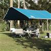 TEKGHUT Telone impermeabile blu, 420 x 440 cm, in tessuto Oxford con rivestimento in PU, tettoia da campeggio e telo da pavimento con occhielli, leggero e portatile per escursioni all'aperto