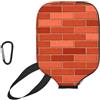 InOmak Stampa con Texture di Muro di Mattoni Rossi, Custodia Sportiva per Racchetta da Pickleball; Compatibile con Tutte Le Forme e Dimensioni di Racchetta.