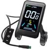 Zenthia Display LCD a colori impermeabile per bici elettrica da 24 V 36 V 48 V 5 pin X3 interfaccia connettore con custodia ABS resistente all'usura monitor trasparente per parti di biciclette elettriche e