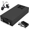 JHKJ Batteria per Moto da 60 V 12 Ah 20 Ah 23 Ah, batterie al Litio Ricaricabili da 60 Volt per Scooter e ciclomotori con Caricabatterie e BMS.,60v 20ah