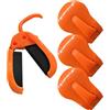 Generic Clip per asta da pesca - Organizzatore elastico 4 pezzi | Supporto per asta d'acqua salata | Supporto da spiaggia | Supporto per barca da pesca | Per molo da spiaggia piscina ghiaccio acqua salata