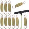 SAFIGLE 1set Molle per Trampolino in Acciaio Zincato Molle di Tensione Resistenti con Maggior di Spire e capacità di Carico Rinforzata Accessori Pratici per Trampolini Outdoor