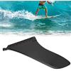 Qqmora Pinna da Surf Resistente per Anomalie in PVC Ecologico Progettata per Longboard e Paddle Board da 9 Pollici Nera