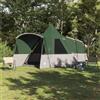 TEKGHUT Tenda Tipi verde per campeggio, 720 x 465 x 295 cm, tenda per 8 persone con divisorio in poliestere 185T, aste in acciaio e tiranti per stabilità, con tasche interne e borsa per il trasporto