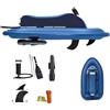 Durablesta Gommone Gonfiabile Motorizzato con Scooter Subacqueo Portatile 500W, Tavola da Surf Elettrica per Adulti, Imbarcazione Acquatica Resistente alle Forature, Kit Idrogetto con Telecomando