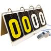 Generic Tavola segnapunti portatile per uso esterno,Flipper Number Card Standard,Contapassi Per Sport Concorsi - Softball, Calcio, Pallacanestro, Baseball, Pallavolo, Palestra, Torneo, Competizioni E