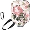 InOmak Rose Rosa Seppia Vintage in Stile Shabby Chic, Custodia Sportiva per Racchetta da Pickleball; Compatibile con Tutte Le Forme e Dimensioni di Racchetta.
