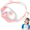 Dobufeet Occhialini da nuoto per bambini con copertura per il naso, anti-appannamento, senza perdite, clip regolabile, maschera da nuoto per bambini e ragazzi 4-16