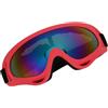 Vistreck Occhiali da Sci Antivento per PC Unisex - Occhiali da Ciclismo e Moto per Sport all'aria Aperta Adulti e Bambini (Pellicola a colori con cornice azzurra)