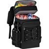 Nukinp Zaino Frigo Coibentato, Frigo Portatile da 30 Litri con Doppi Scomparti, a Prova di Perdite per Campeggio Picnic, Nero, 7, 09x11, 02x16, 54 Pollici