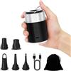 BEAUTYOVO Pompa elettrica per gonfiabili, pompa per piscina da 4000 mAh con luce/borsa per il trasporto, 0,65 psi mini pompa senza fili per gonfiare/sgonfiare rapidamente materasso da campeggio sedia ad aria