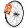 LOEVELOSI Bicicletta posteriore MTB 26 pollici - freno a disco 6 fori - QR 9/10 × 135 - Shimano HG 8 - 11 velocità - cerchione in alluminio e mozzo - 36 raggi - nero - LOEVELOSI