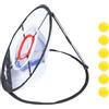 SAFIGLE Rete Precisione in e per a Outdoor Indoor Nylon Golf Allenamento Pu, Set Leggero Pieghevole per Migliorare Allenarsi Casa e Pratica Sportiva