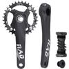 Generic Pedivella per bicicletta | Set braccio manovella per bici | Road Bicycle Fixed Gear Bike | Set manovella per bici cava integrata da 170 mm | Protezione catena stretta larga in lega di alluminio |
