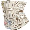 YYHHAOFA Fascia multifunzione sportiva con stampa vintage con macchina da caffè espresso, senza cuciture, traspirante, ad asciugatura rapida, per escursionismo, ciclismo e viaggi