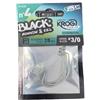 Generico BLACK MINNOW & EEL N°4, hook size #3/0, KROG PREMIUM, X4 qty