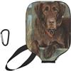 InOmak Labrador Cane Lab Cioccolato, Custodia Sportiva per Racchetta da Pickleball; Compatibile con Tutte Le Forme e Dimensioni di Racchetta.