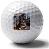 FekiLoot Bulldog francese che indossa occhiali da sole pratica palla da golf per mettere pratica e allenarsi, palla da golf con facile controllo morbido al tatto