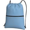 YYHHAOFA Azure Prints, zaino con coulisse e cerniera, leggero, impermeabile, con tasca frontale, per viaggi, sport e yoga
