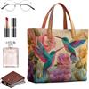 Generic Borsa tote, tracolla e borsa leggera per laptop | Borsa a tracolla leggera con motivo floreale | Per scuola, vacanze, shopping, esterno, palestra, pendolarismo, appuntamento, picnic e, Fiori, se