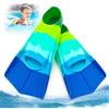 Meenewching Pinne da nuoto per bambini - Pinne da immersione in silicone corte,Pinne corte per bambini,Pinne da allenamento corte per bambini,Pinne corte per bambini