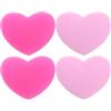 ULTECHNOVO 4 Pezzi Smorzatore Vibrazione Silicone a Forma di Cuore per Racchetta da Tennis, Riduce Le Vibrazioni, Adatto a Varie Racchette, Set da 4 Accessori Divertenti per Giocatori