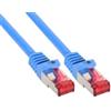 Inline Cavo di rete Patch InLine LAN, S/FTP (PiMf), Cat.6, 250MHz, guaina PVC, CU (100% rame), blu, 3m [76403B]