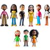 Miniland Famiglia Diversa - Set di 9 Personaggi per Gioco Simbolico, Bambole Inclusive per Casa delle Bambole, Gioco Educativo su Diversità, Inclusione e Valori, 2+ Anni
