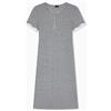 EMPORIO ARMANI Abito Corto da Donna A Costine Textured Grigio XL