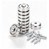 Wotrilw 10 Pezzi Magneti al Neodimio con Foro, Calamite Potenti Rotonde a Vite con Viti, Magneti a Disco per Cucina, Garage, Magazzino, Lavagna Magnetica e Fai da Te, 16 × 5 mm
