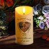 Lam Hub Fong Candela LED Commemorativa Personalizzata con Foto Nome e Data Senza Fiamma Regalo di Condoglianze, Luce Memoriale per Persona Cara