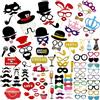TOAOB THE ONE AND ONLY BABY TOAOB 115 pezzi Photo Booth Compleanno Props Feste Divertenti Accessori Colorati Foto Booth Laurea Puntelli Decorazioni Occhiali Baffi Labbra Farfallino Cappelli Matrimonio Gadget