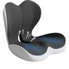 HoldOneLight Cuscino ortopedico con schienale [supporto laterale e comfort] per sedia da ufficio e auto - ergonomico, cuscino coccige Dual Grey