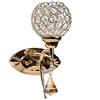 damastoreitalia Universo Applique da parete moderna oro con cristalli acrilici | Attacco G9 | IP20 | Lampada decorativa da interno per salotto, camera, ingresso(Oro)