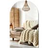Generic Specchio Ovale 45 x 80 cm Senza Cornice con Forma Tagliata | Stile Contemporaneo e Minimal | Ideale per Bagno, Camera, Corridoio e Zona Living | Specchio di Design per Arredo Moderno