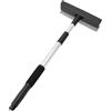 QWORK® Puliscivetri per auto, tergivetro per auto, asta telescopica da 76 cm, con punta in gomma e spugna