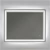 GGbaony Specchio da bagno a LED, 90 x 70 cm, con illuminazione e interruttore touch, da parete con funzione di memoria intelligente, 3 colori di luce, impermeabile IPX4