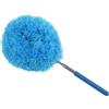 Generico Extendable Duster - Spolverino allungabile | Piumino con testa pieghevole per pulizia mobili e ventilatori soffitto, Manico telescopico antistatico, Microfibra, Grigio
