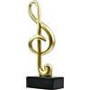 inheming Nota Musicale Statua, Musica Note Decor Scultura Musicale Statuetta, Scultura Moderna Simbolo Ornamenti in Resina Decorazione per Soggiorno Ufficio Regali Souvenir