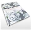 Morfeo Telo arredo Morfeo cotone 100% PEONIE Floreale Grigio 2 Piazze | Matrimoniale, Motivo fiori