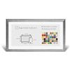 RahmenMax Morena - Cornice portafoto per poster, 35 x 100 cm, colore grigio, 100 x 35 cm, con pannello posteriore bianco e vetro acrilico antiriflesso