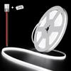 illuburg 24V Striscia LED COB Bianco Freddo 6000K 5m 400LED/m CRI90+ Dimmerabile Autoadesiva Banda Barra Strip Luminosa