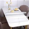 FLAVYO Copritavolo Trasparente Opaco, Copritavolo Trasparente Opaco Spesso 1,5 Mm, Copritavolo in PVC Impermeabile, Tovaglia Trasparente Impermeabile per Ristorante (50x90cm/20x35in)