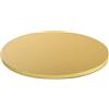 Dream' s Party Piatto SottoTorta Rigido Vassoio Tondo Ø 45cm - Cake Board Oro - Altezza 1,2cm- Ideale per trasportare e Portare Torte Decorate con Il Cake Design e con sculture in Pasta di Zucchero