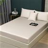 DXHOME Lenzuolo con angoli elasticizzati 180 x 200 cm, in cotone, colore beige, cachi, crema, Lyocell seta, 100% cotone, 180 x 200 cm, letto matrimoniale in tinta unita, per materasso alto, ponte alto