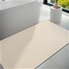 Dolic Tappetino da bagno in gomma, antiscivolo, sottile, assorbente, ad asciugatura rapida, resistente alle macchie, tappeto da bagno (beige chiaro, 60 x 120 cm)