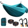 NATUREFUN Amaca da Campeggio da Viaggio Ultraleggera | capacità di Carico 300kg | (300x200 cm) Traspirante, Nylon da Paracadute | 2x Moschettoni Premium,2x Corde in Nylon Incluse | Interno Esterno