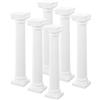 TOYANDONA 6 pezzi Mini colonne romane fai da te per tavolo di sabbia, decorazione da scrivania, casa delle bambole, colonna romana, modello elegante architettura, accessorio di scena per casa e foto