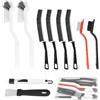 AIRUEEK Set di 10 Spazzola Pulizie, Spazzola per Pulire le Fughe, Spazzola Pulisci Doccia, Scovolino per Bottiglie,Ideali per la Pulizia di Crepe e Scanalature Arrugginite in Bagni, Cucine e Servizi Igienici.
